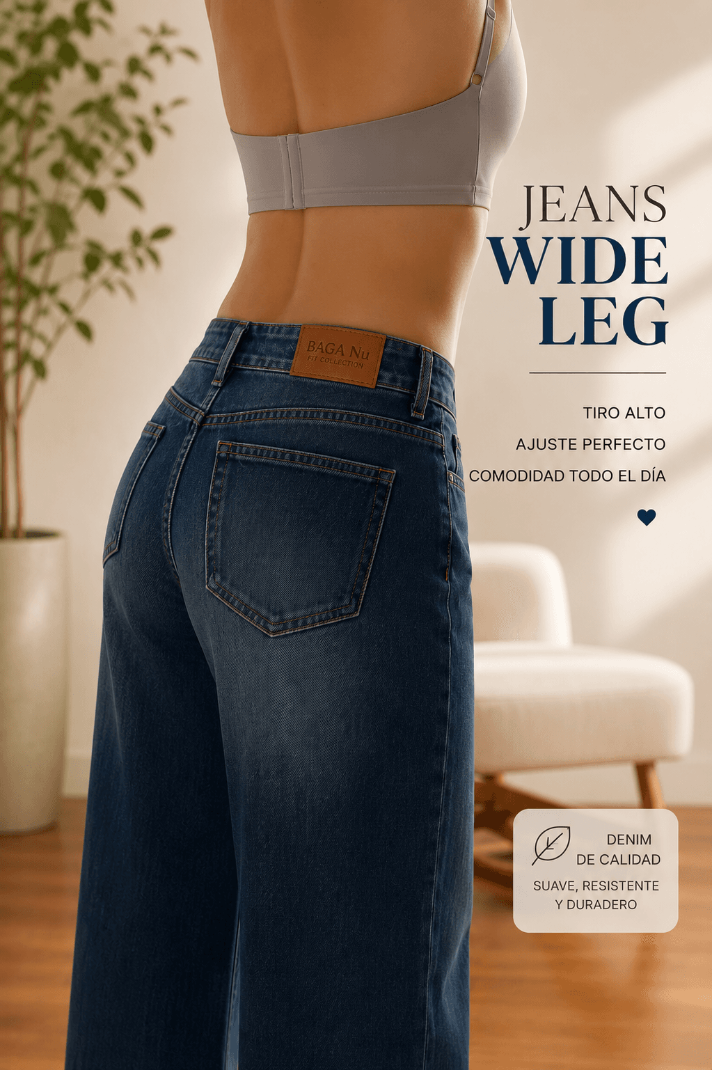 Jeans Wide Leg High Waist — vista 1